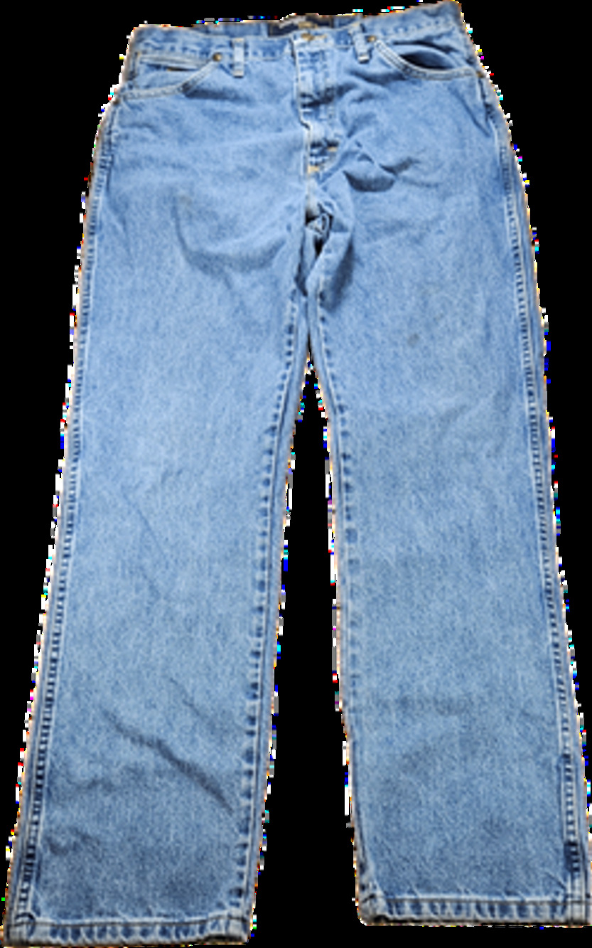 Wrangler George Strait Men's Jeans 34x34 Light Wash Straight Leg Cotton *Stained